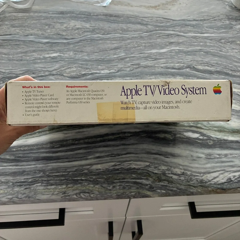 Vintage Apple TV Video System Original BOX ONLY M2896LL/A Macintosh Multimedia